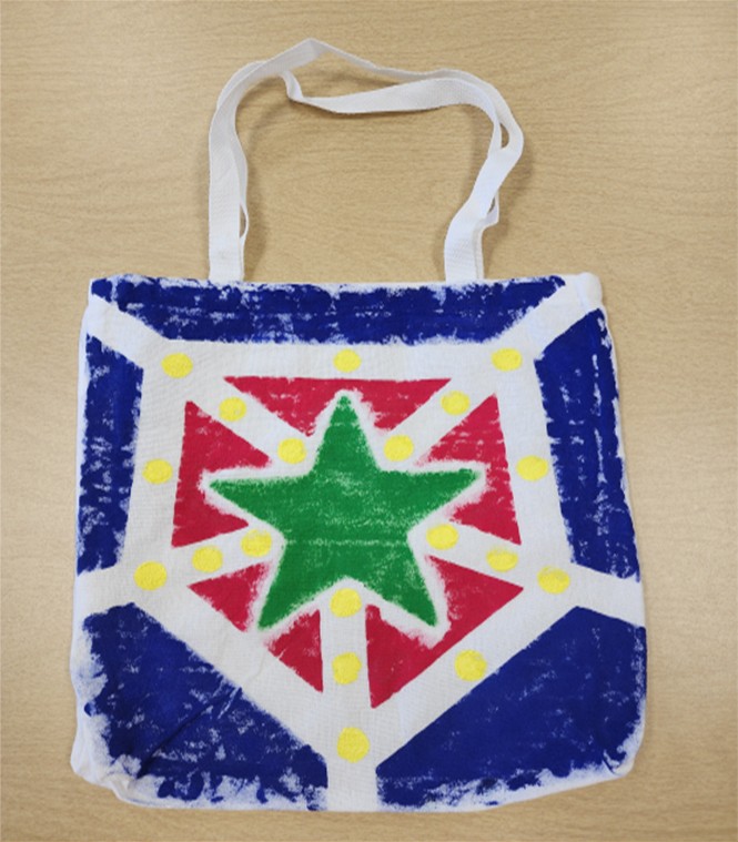 CANVAS BAG PAINTING @ MARIE FLECHE MEMORIAL LIBRARY