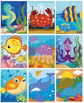 OCEAN ANIMAL PAINTING @ Marie Fleche Memorial Library